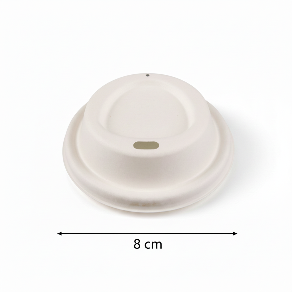 80mm Sugarcane Lids for Cups