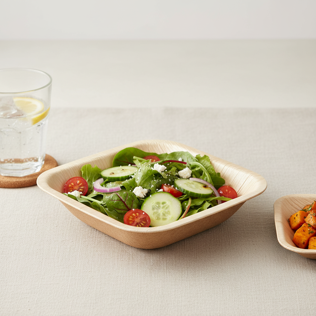 8cm Palm Leaves Square Bowl