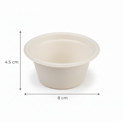 90ml Sugarcane Round Glass