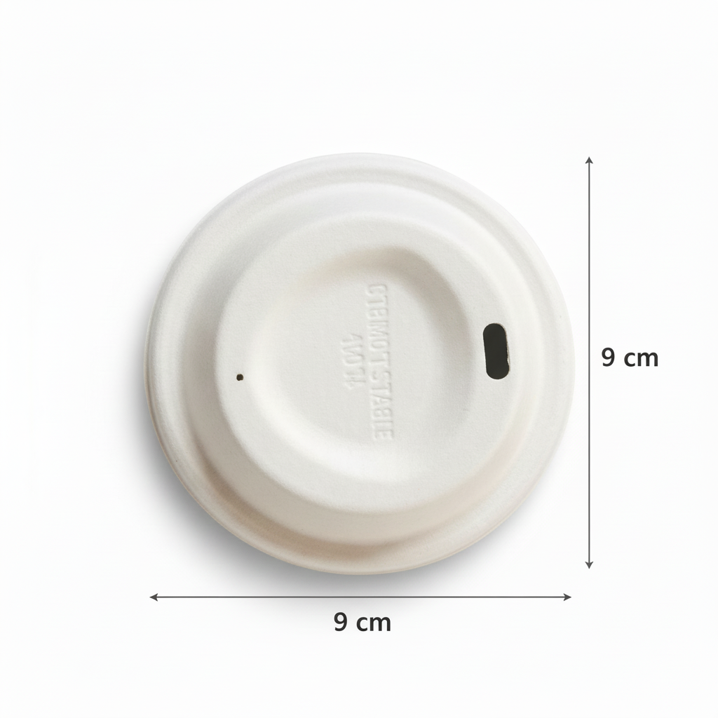 90mm Sugarcane Lids for Cups
