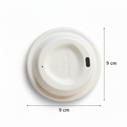 90mm Sugarcane Lids for Cups