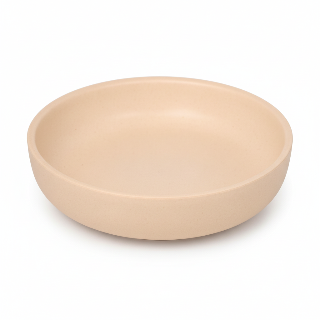 Deep Dish Bamboo Fiber Plate