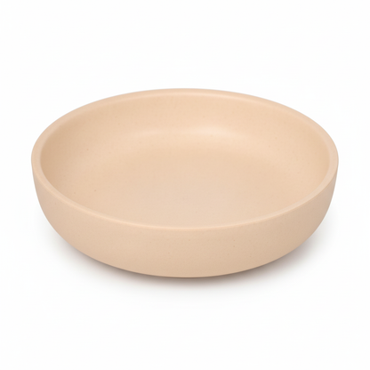Deep Dish Bamboo Fiber Plate