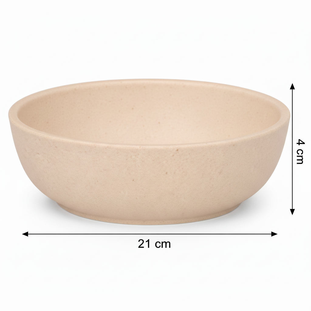 Round Bamboo Fiber Bowl