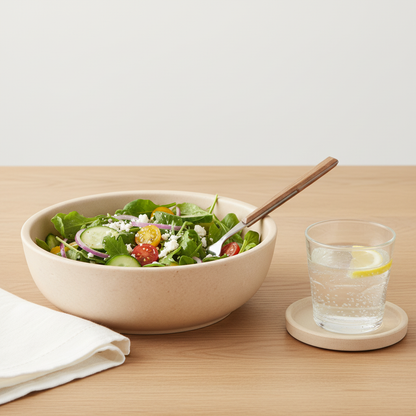 Round Bamboo Fiber Bowl