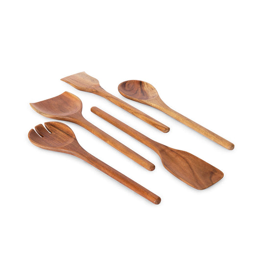 Wooden Serving Spoons (Set of 5)