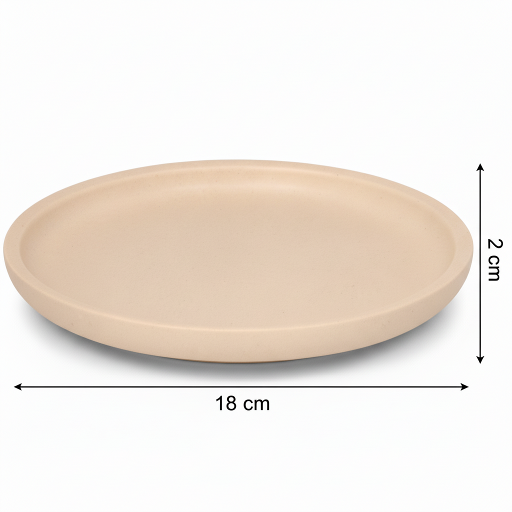 Small Bamboo Fiber Plate